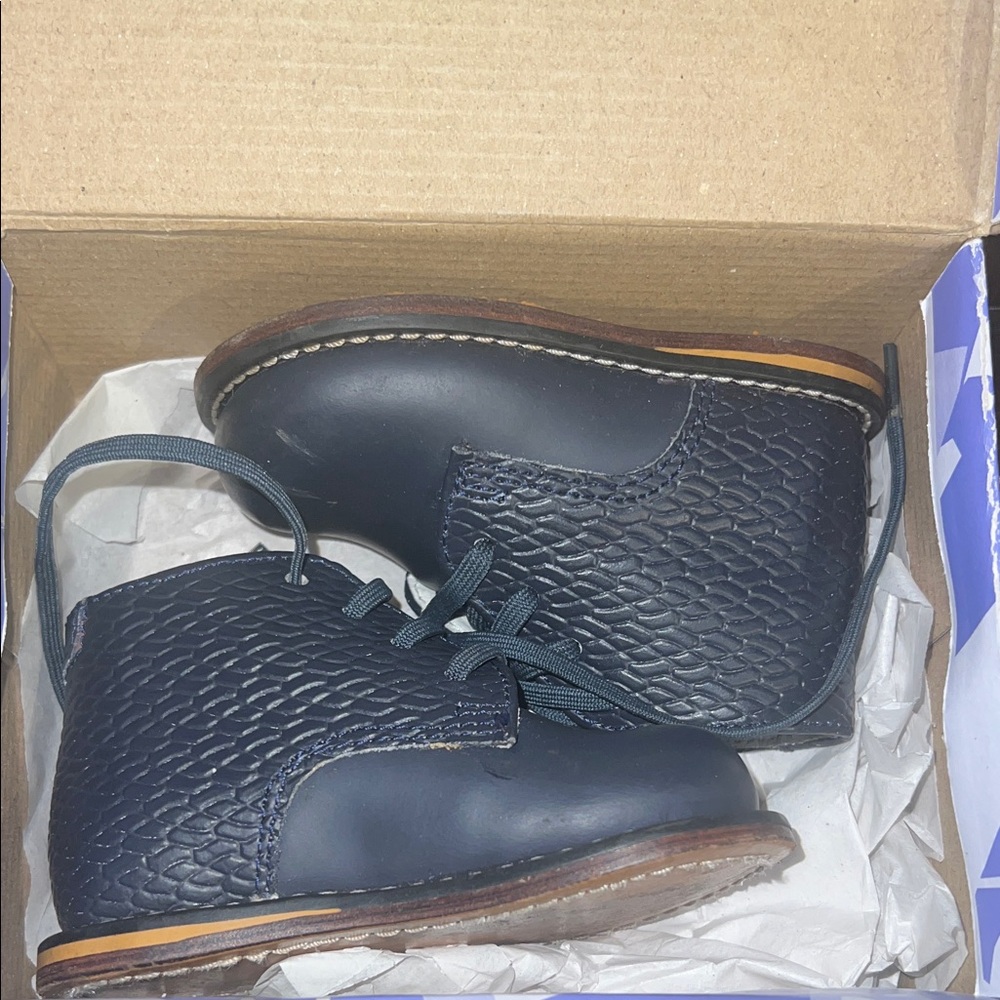 Josmo Navy Blue Baby Walker Shoes